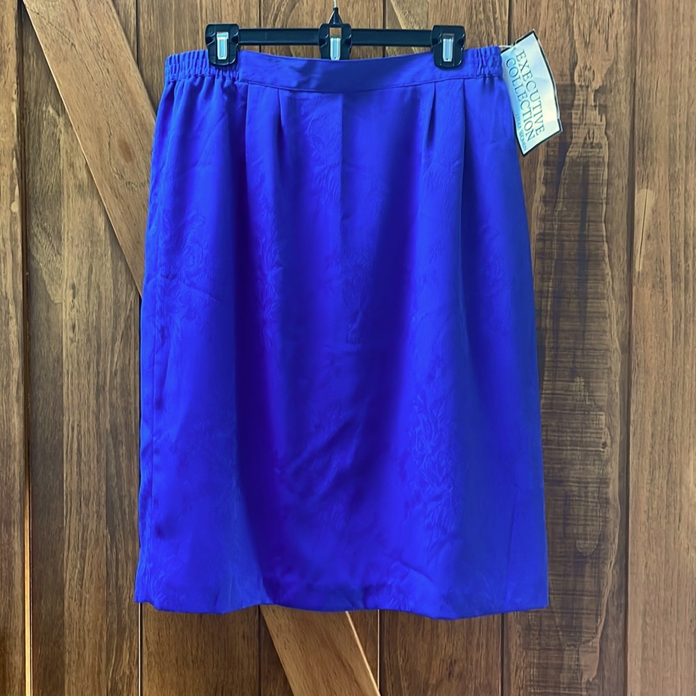 Executive Collection Just for Women cobalt blue skirt